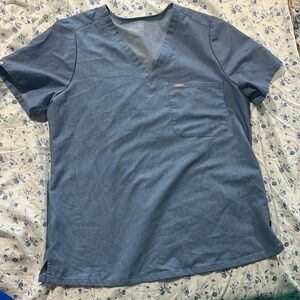 Figs Catarina scrub top - light denim blue